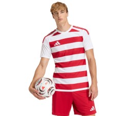 Koszulka męska adidas Hooped 26 Jersey biało-czerwona KF3388