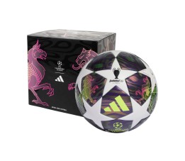 Piłka nożna adidas UCL 25/26 Final League Box fioletowo-biała JX9101