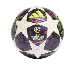 Piłka nożna adidas UCL 25/26 Final Pro fioletowo-biała JX9077