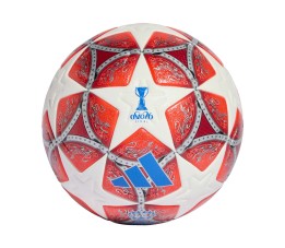Piłka nożna adidas UCL Womens 25/26 Final Pro czerwono-biała JW1325