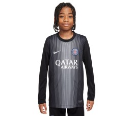 Koszulka dla dzieci Nike PSG Goalkeeper Stadium 2025/26 czarna HJ5267 010