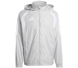 Kurtka dla dzieci adidas Tiro 26 League Windbreaker szara KT2426