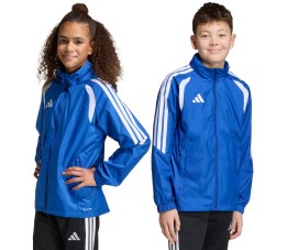 Kurtka dla dzieci adidas Tiro 26 League Windbreaker niebieska JY9723