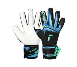 Rękawice bramkarskie Reusch Attrakt RE:GRIP NC czarno-niebieskie 5670535 7272