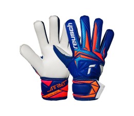 Rękawice bramkarskie Reusch Attrakt Solid Junior niebieskie 5672515 4126