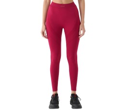Legginsy damskie 4F FNK F389 burgund 4FRAW24TFTIF389 60S