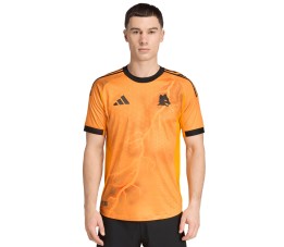 Koszulka męska adidas AS Roma 25/26 pomarańczowa JP4801