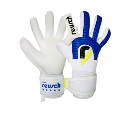 Rękawice bramkarskie Reusch Legacy '86 Advance biało-niebieskie 5670206 1089