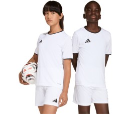 Koszulka dla dzieci adidas Entrada 26 Jersey biało-czarna JZ2532