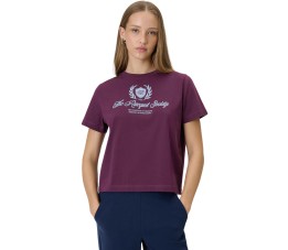 Koszulka damska 4F F2738 burgund 4FWSS26TTSHF2738 60S
