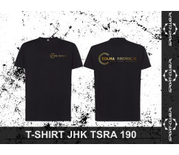 T-SHIRT JHK TSRA 190 - NADRUK PRZÓD I TYŁ, RÓŻNE KOLORY