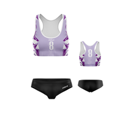 Strój plażowy damski Liberty TOP + spodenki / Figi