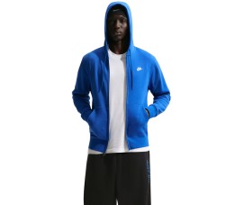 Bluza męska Nike Club BB FZ Hoodie niebieska FN3861 480