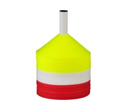 Pachołki treningowe Select 48 szt. żółte, czerwone, białe 800022
