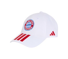 Czapka z daszkiem dla dzieci adidas FC Bayern Monachium biała KT3396
