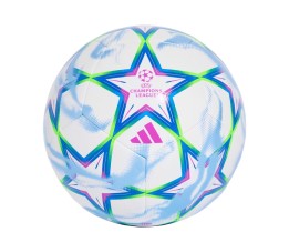 Piłka nożna adidas UCL Training 26/27 League Stage biało-niebiesko-zielono-różowa KZ2981