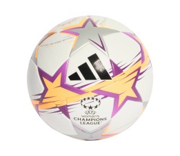 Piłka nożna adidas UCL Womens League 26/27 League Stage biało-pomarańczowo-srebrna KE5142
