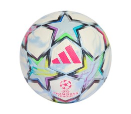 Piłka nożna adidas UCL Pro 26/27 League Stage biało-błękitna / kolorowa KE9757