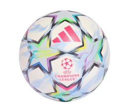 Piłka nożna adidas UCL Competition 26/27 League Stage biało-błękitna / kolorowa KE9766