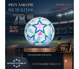 Piłka adidas UCL Training 26/27 League KZ2981 - pakiet 10 szt