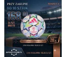 Piłka adidas UCL Competition 26/27 League KE9766 - pakiet 10 szt