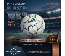 Piłka adidas UCL League 26/27 Box KE9771 - pakiet 10 szt