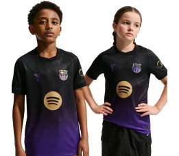 Koszulka dla dzieci Nike FC Barcelona Stadium Away 2026/27 fioletowo-czarna II1674 505