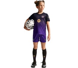 Komplet piłkarski dla dzieci Nike FC Barcelona Stadium Away 2026/27 fioletowo-czarny II1649 505