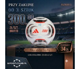 Piłka adidas Tiro Pro JW1533 - pakiet 3 szt