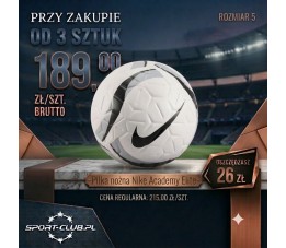 Piłka Nike Academy Elite HV6281 100 - pakiet 3 szt