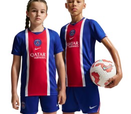 Koszulka dla dzieci Nike Paris Saint-Germain 2026/27 Stadium Home niebiesko-czerwona II1644 417