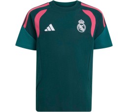 Koszulka dla dzieci adidas Real Madrid 26/27 Tiro 26 Sweat Tee ciemnozielona KZ2483