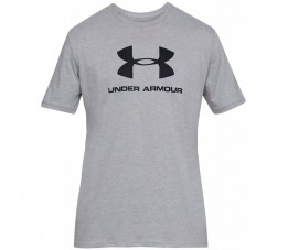 Koszulka męska Under Armour Sportstyle Logo SS szara 1329590 036