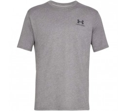 Koszulka męska z krótkim rękawem Under Armour Sportstyle Left Chest SS szary melanż  1326799 036