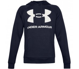 Bluza męska Under Armour Rival Fleece Big Logo HD granatowa 1357093 410