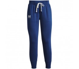 Spodnie damskie Under Armour Rival Fleece Joggers niebieskie 1356416 404