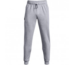 Spodnie męskie Under Armour Rival Fleece Jogger jasnoszare 1357128 011