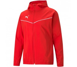 Kurtka męska Puma teamRISE All Weather Jacket czerwona 657396 01