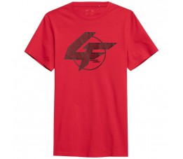 Koszulka męska 4F czerwona H4Z21 TSM022 62S