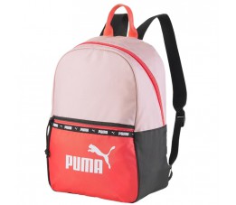 Plecak Puma Core Base różowo-czerwono-szary 79140 02