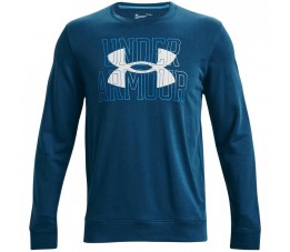 Bluza męska Under Armour UA Rival Terry Logo Crew niebieska 1370391 458