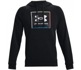 Bluza męska Under Armour UA Rival Flc Graphic Hoodie czarna 1370349 001