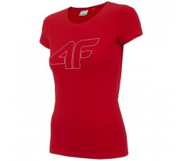 Koszulka damska 4F czerwona H4Z22 TSD353 62S