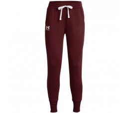 Spodnie damskie Under Armour Rival Fleece bordowe 1356416 690