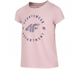Koszulka dla dziewczynki 4F jasny fiolet HJL22 JTSD003 52S