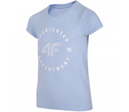 Koszulka dla dziewczynki 4F jasno niebieski HJL22 JTSD003 34S