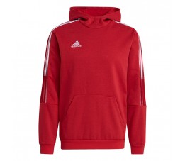 Bluza męska adidas Tiro 21 Sweat Hoody czerwona GM7353