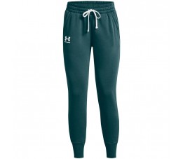Spodnie damskie Under Armour Rival Fleece Joggers zielone 1356416 716
