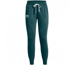 Spodnie damskie Under Armour Rival Fleece Joggers zielone 1356416 716