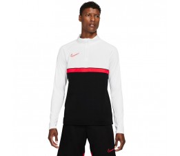 Bluza męska Nike Dri-FIT Academy 21 Drill Top biało-czarna CW6110 016